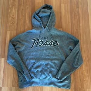 Obey Gray Sweatshirt Casual Comfort